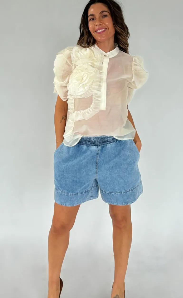 Gossia Bluse - Annsofi - Vanilla
