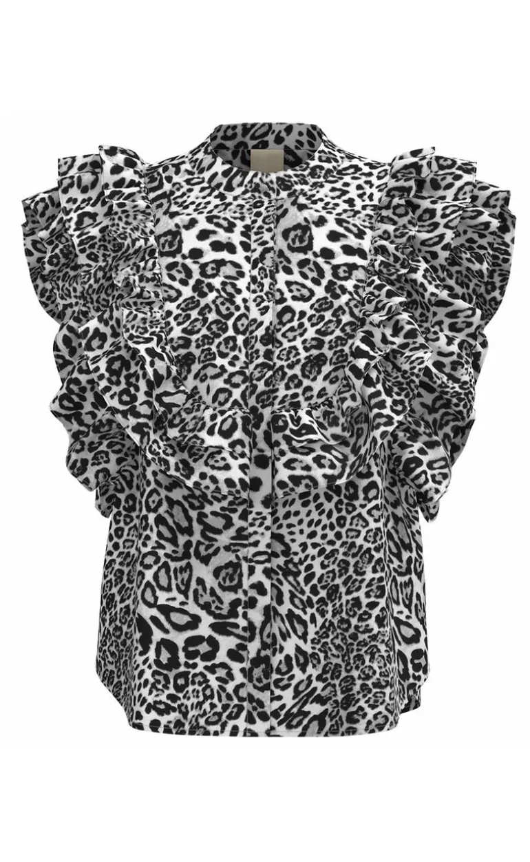 Gossia Bluse - Musette Kai - Grey Leopard