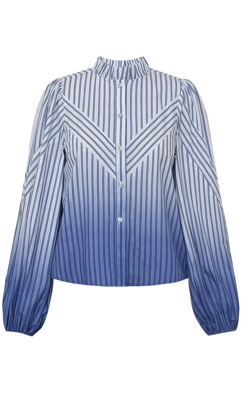Gossia Skjorte - Kanya - Blue Stribe Ombre