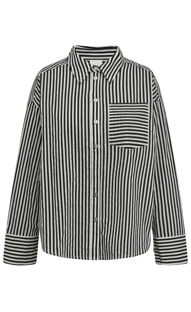 Gossia Skjorte - Sophia - Black/Creme