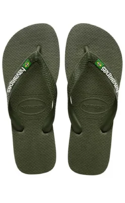Havaianas Klipklappere - Brasil Logo - Green