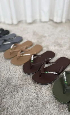 Havaianas Klipklappere - Brasil Logo - Steel Grey