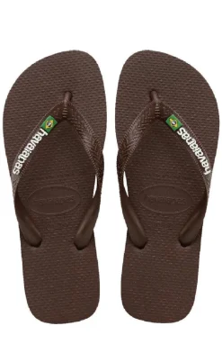 Havaianas Klipklappere - Brasil Logo - Brown/White