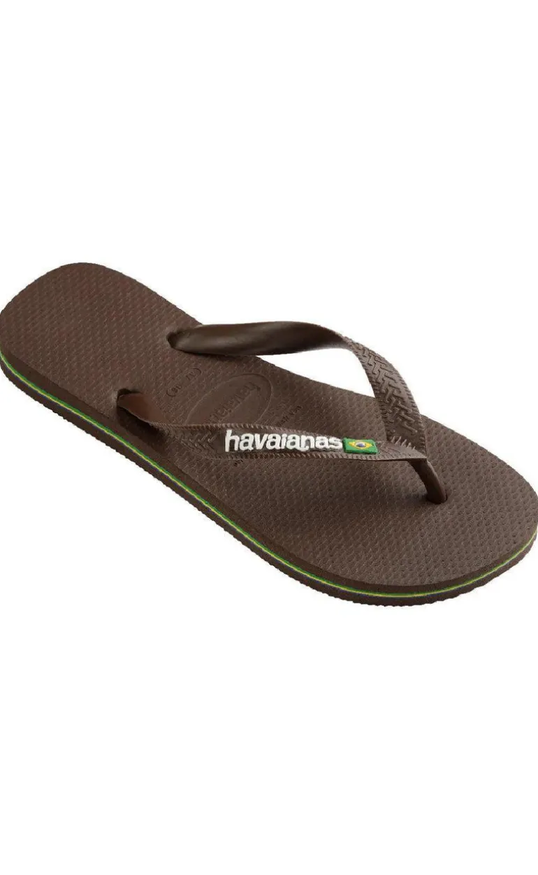 Havaianas Klipklappere - Brasil Logo - Brown/White