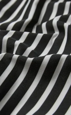 H2O Badedragt - Stripe Swim - Black