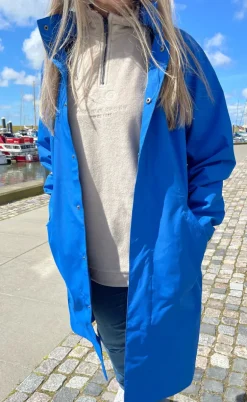 H2O Regnjakke - Rømø Long Unisex - Blue