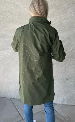 H2O Regnjakke - Rømø Long Unisex - Army