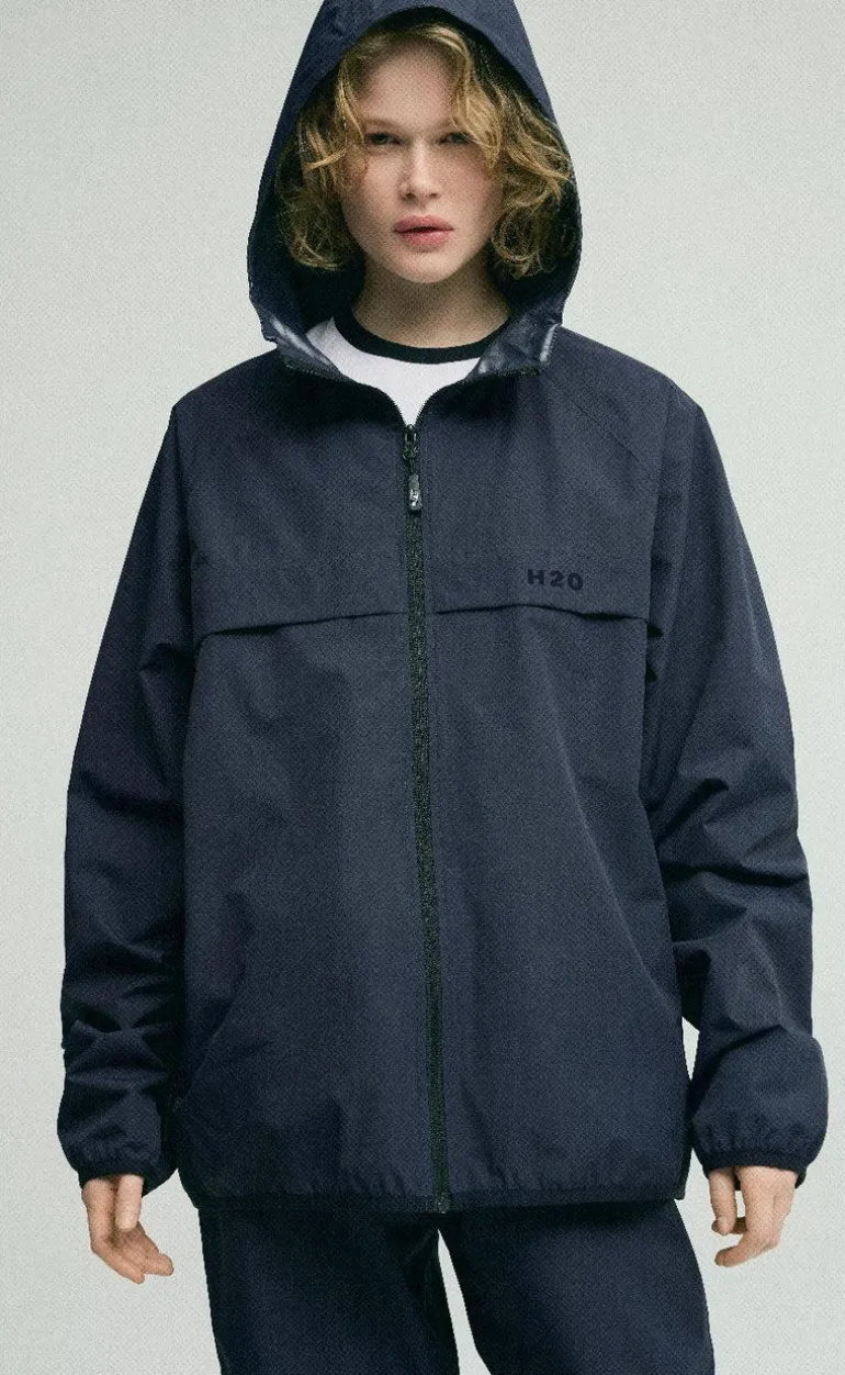H2O Regnjakke - Rømø Unisex - Navy