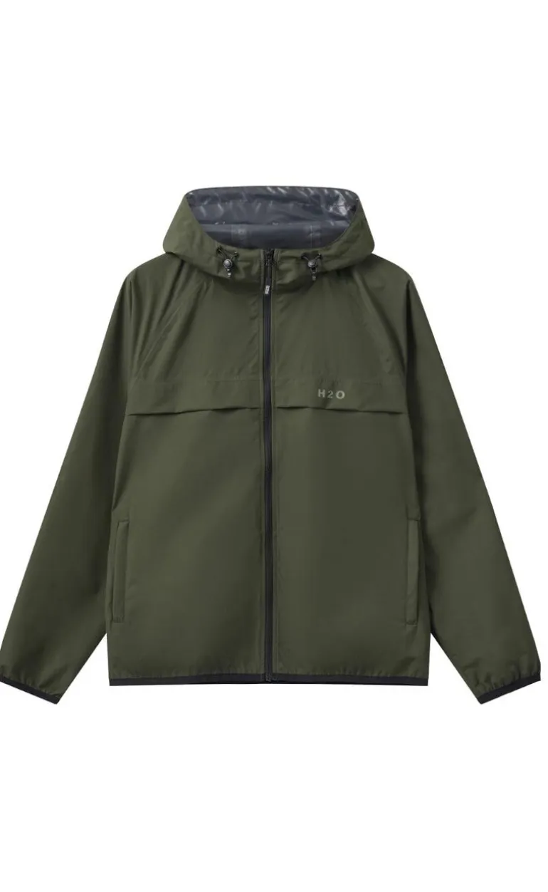 H2O Regnjakke - Rømø Unisex - Army
