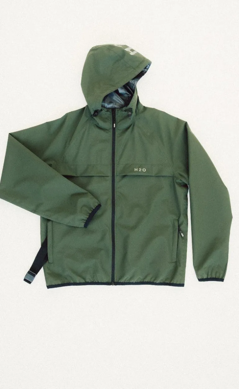 H2O Regnjakke - Rømø Unisex - Army