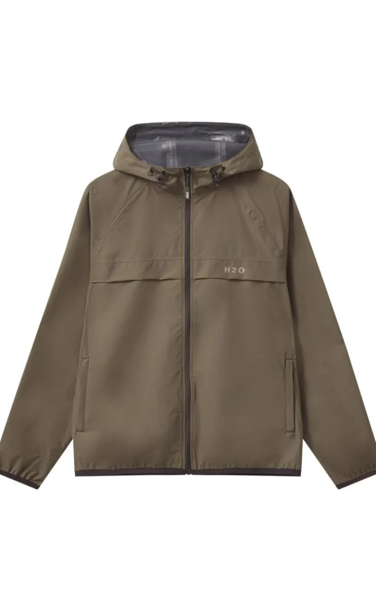 H2O Regnjakke - Rømø Unisex - Dusty Oak