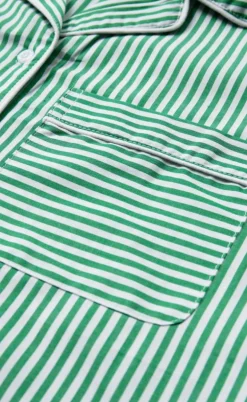 H2O Skjorte - Rønne Essential - Green/White