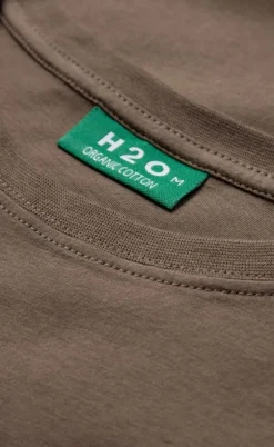 H2O T-Shirt - Logo - Dusty Oak/Navy