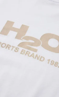 H2O T-Shirt - Logo - White/Chalk