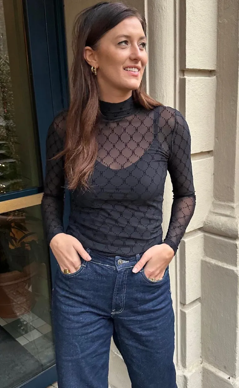 Hype The Detail Bluse - Mesh Turtle Neck - 9
