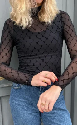Hype The Detail Bluse - Mesh Turtle Neck - 9