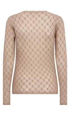 Hype The Detail Bluse - Mesh - Golden