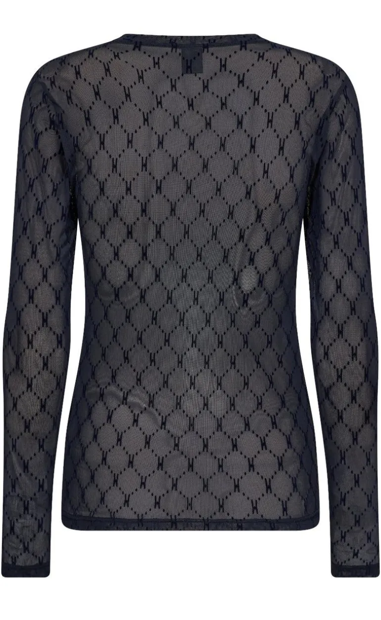 Hype The Detail Bluse - Mesh - Navy