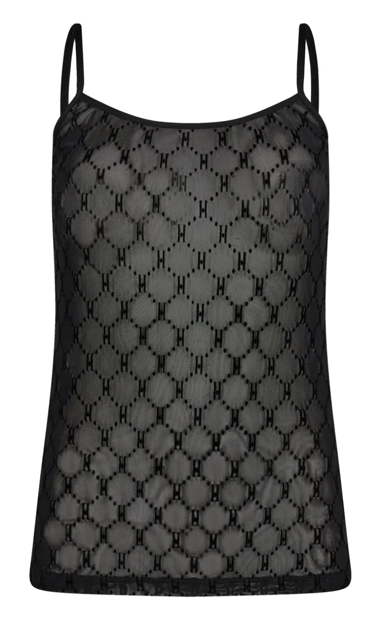 Hype The Detail Top - Mesh Singlet - Black
