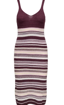 JDY Kjole - Tropical - Fig/Chalk Pink/Birch