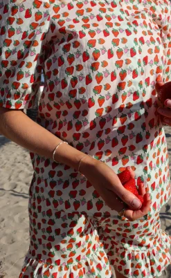 Liberte Bluse - Flora - Strawberry