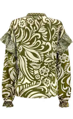 Liberte Bluse - Tia Frill - Army