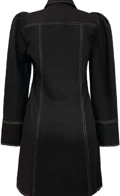 Liberte Kjole - Asta-V-Neck - Black Denim