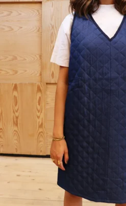 Liberte Kjole - Dibby Quilt - Blue Denim