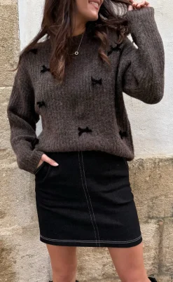 Liberte Nederdel - Asta - Black Denim