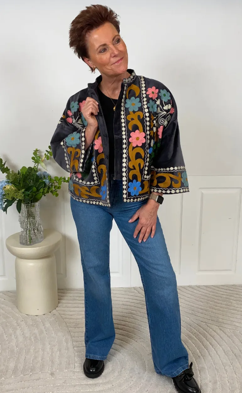 Lollys Laundry Jakke - Amby - Washed Black