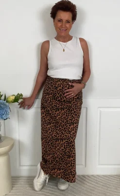 Lollys Laundry Nederdel - Luna - Leopard Print