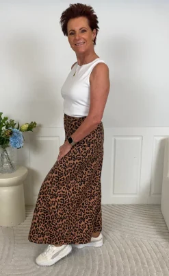 Lollys Laundry Nederdel - Luna - Leopard Print