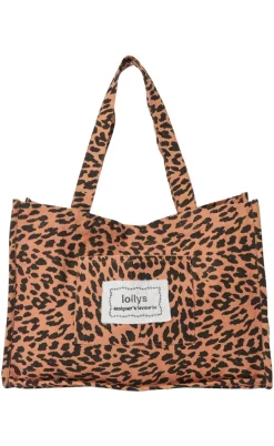 Lollys Laundry Taske - Hydra Shopper Bag - Leopard Print