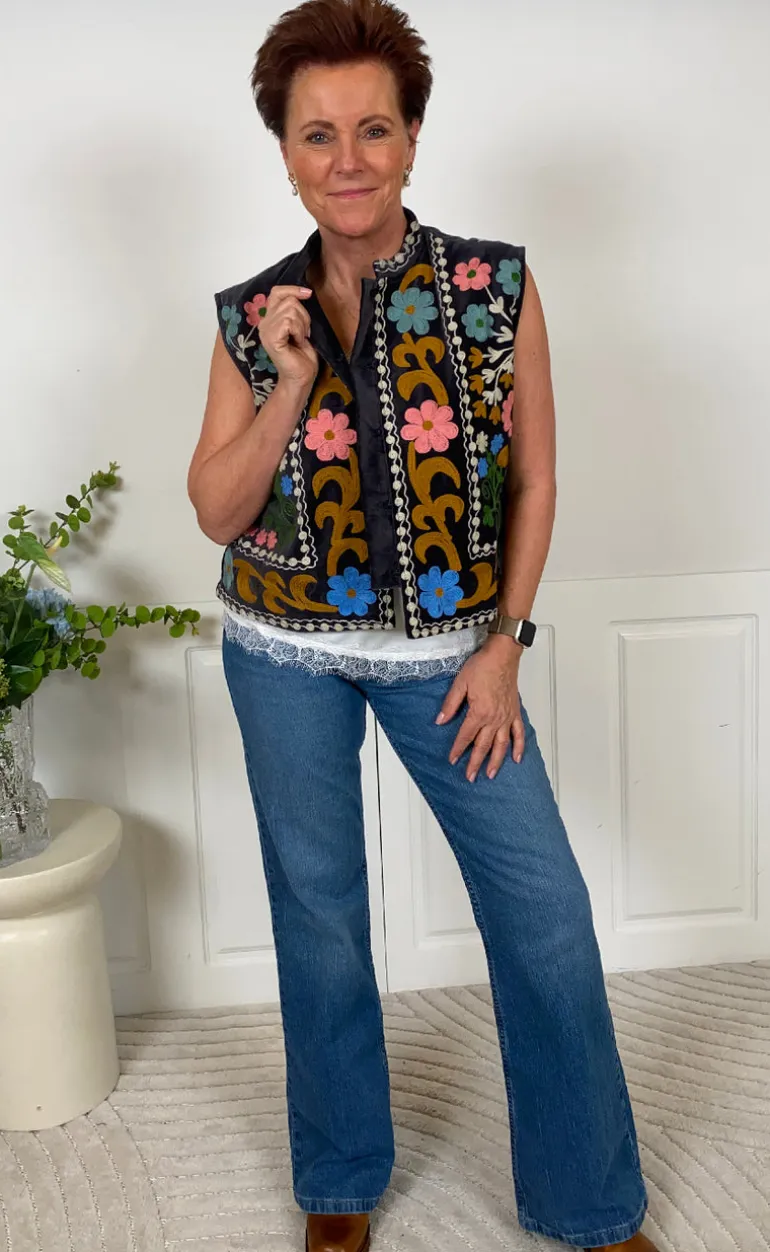 Lollys Laundry Vest - Bin - Washed Black