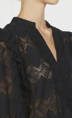 Love & Divine Bluse - Love1234 - Black Lace