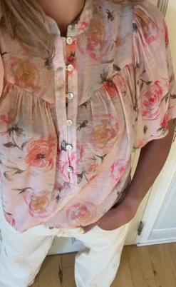 Love & Divine Bluse - Love1123-8 - Coral Flower