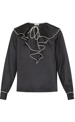 Love & Divine Bluse - Love1241 - Black/Cream