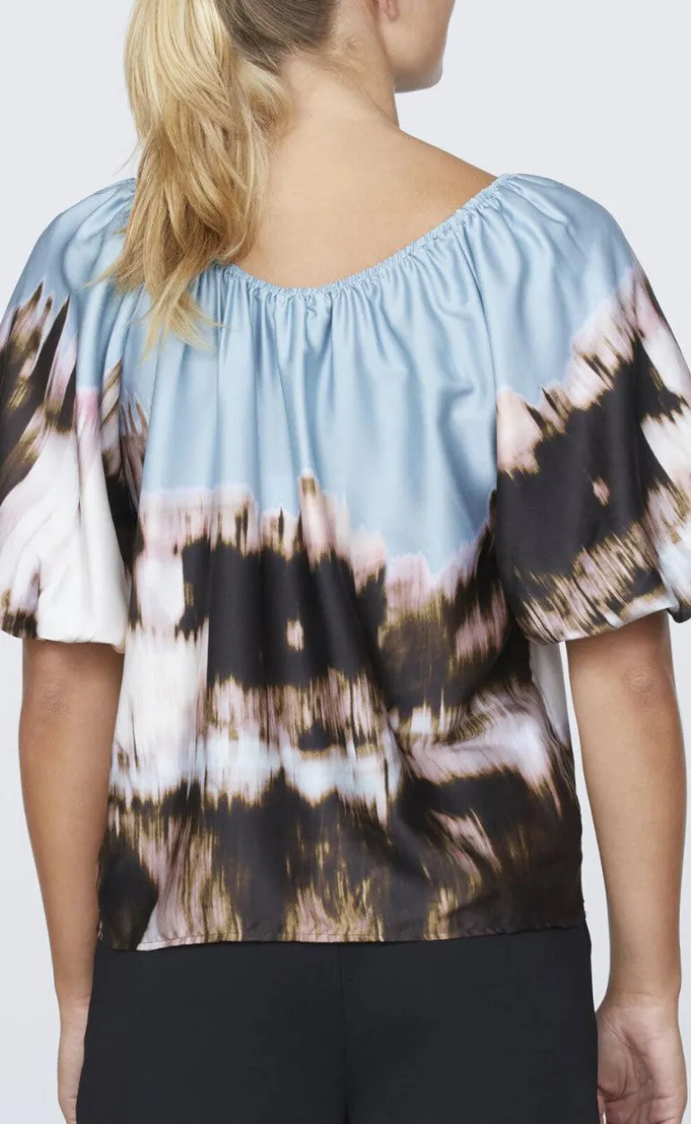 Love & Divine Bluse - Love1159-1 - Border Print