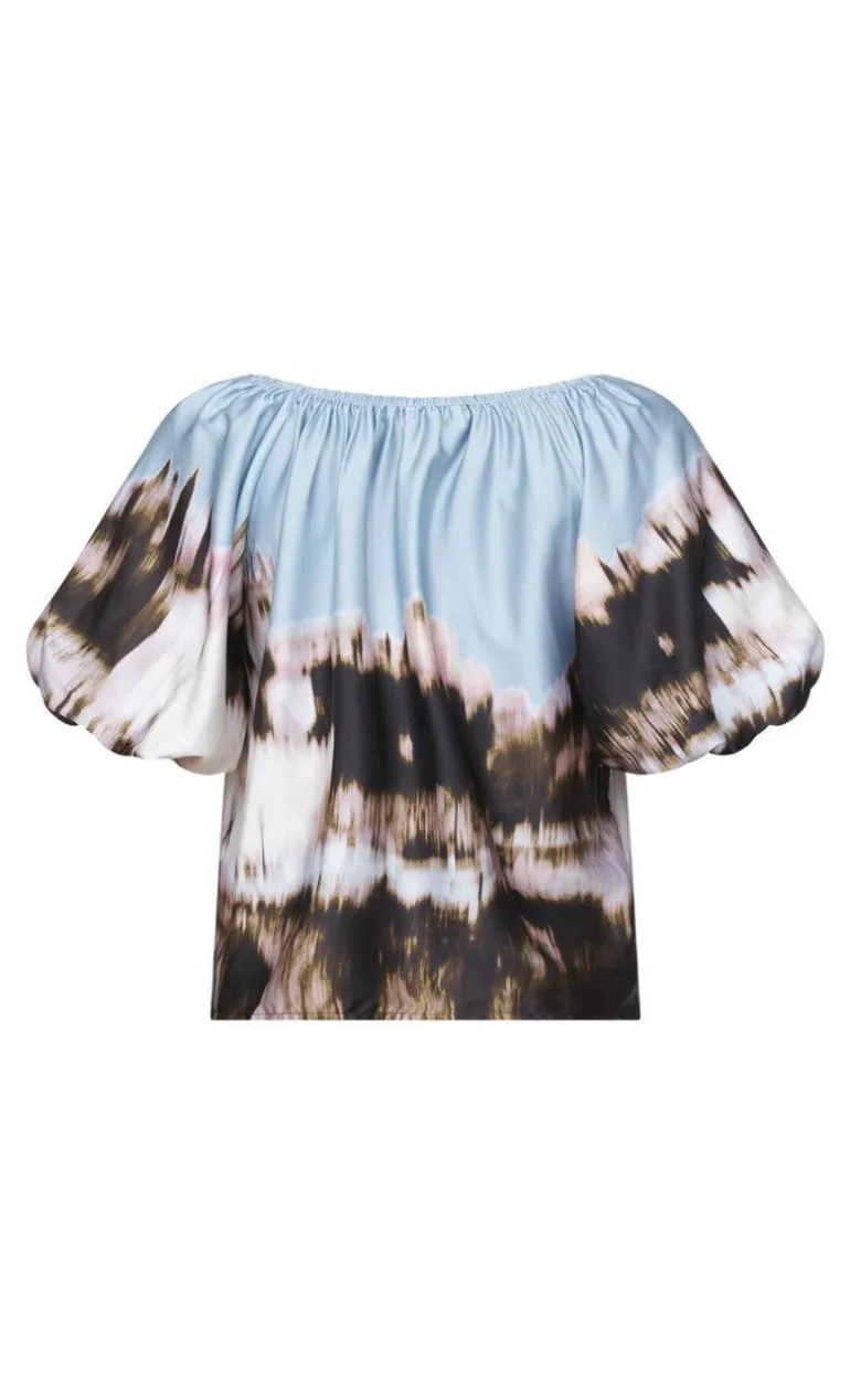 Love & Divine Bluse - Love1159-1 - Border Print