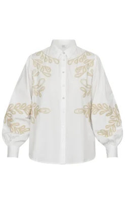 Love & Divine Bluse - Love1142 - White/Sand