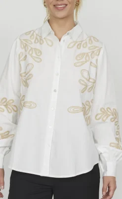 Love & Divine Bluse - Love1142 - White/Sand