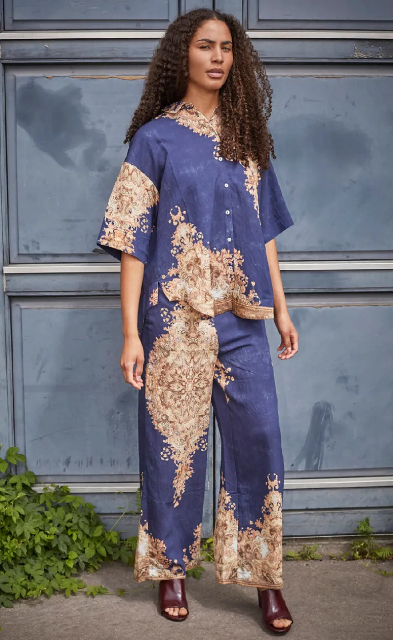 Love & Divine Bukser - Love1176-5 - Navy/Paisley