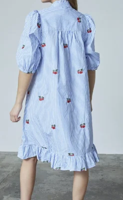 Love & Divine Kjole - Love1385 - Blue/Cherry