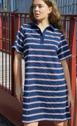 Love & Divine Kjole - Love1349 - Navy/Stripe