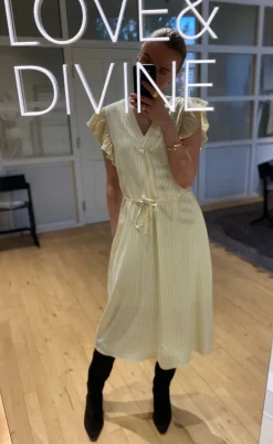 Love & Divine Kjole - Love1383 - Baby Pink/Stripe