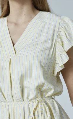 Love & Divine Kjole - Love1383 - Baby Pink/Stripe