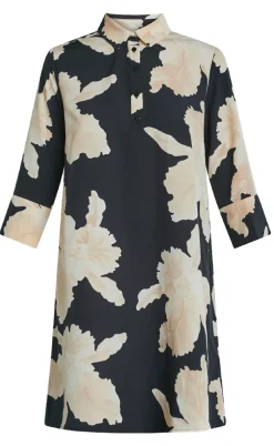 Love & Divine Kjole - Love441-36 - Black/Flower