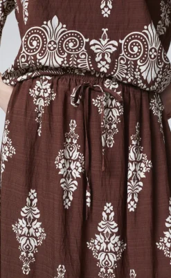 Love & Divine Nederdel - Love1369 - Brown/Paisley