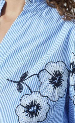 Love & Divine Skjorte - Love456-8 - Stripe/Flower