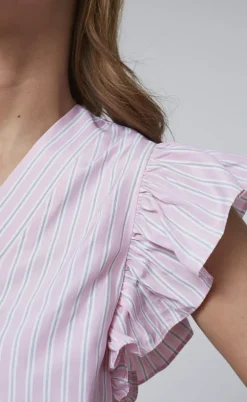 Love & Divine Top - Love1382 - Baby Pink/Stripe